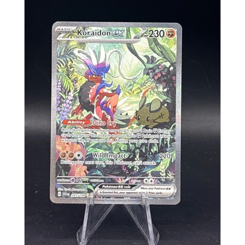 Mint Pokemon Koraidon ex 247/198 Scarlet & Violet Special Illustration Rare